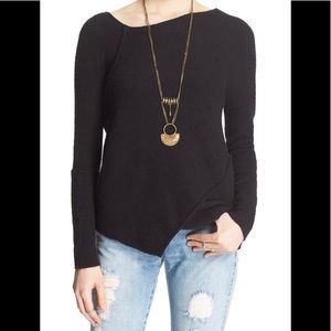 Free People Love❤️ and Harmony Sweater Charcoal xs